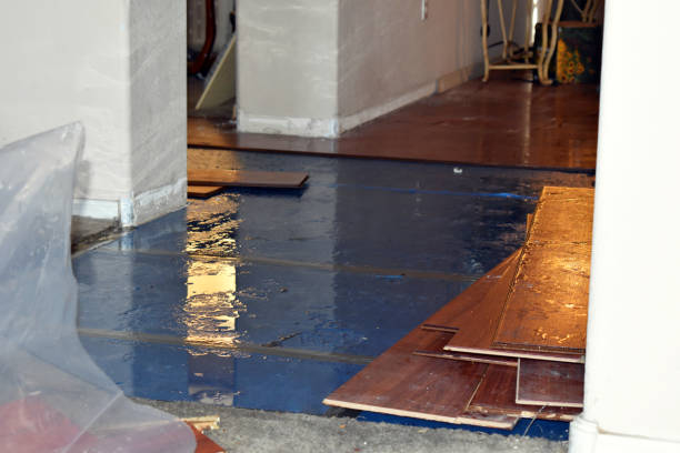 Professional Burst Pipe Cleanup technician working in Tonasket, WA